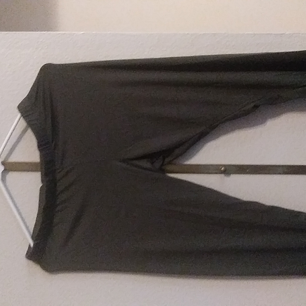 Khaki green leggings size L made in the USA